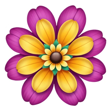 vintage emogie flower sticker
