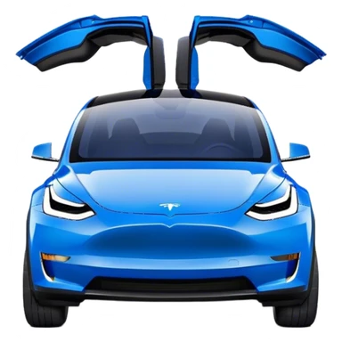 Tesla Model Y - Tesla (Model Year: 2022) (Iconic colour: Blue) sticker