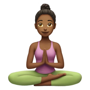 Girl doing yoga  sticker