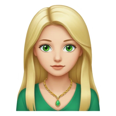 Naked woman boobs out long blonde hair green eyes sticker