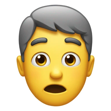 Embarrassed face with eyes looking to the right sticker