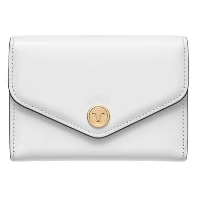 white wallet, clean girl aesthetic, soft colors, minimal design sticker