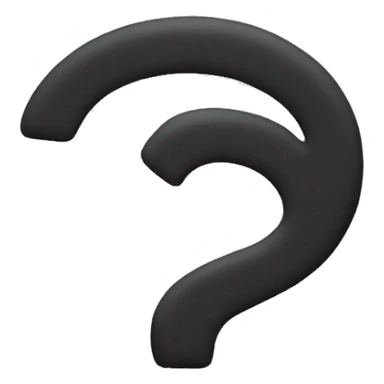 black THE QUESTION MARK sticker