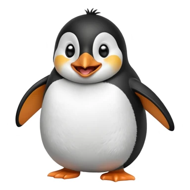 Penguin  laughing sticker