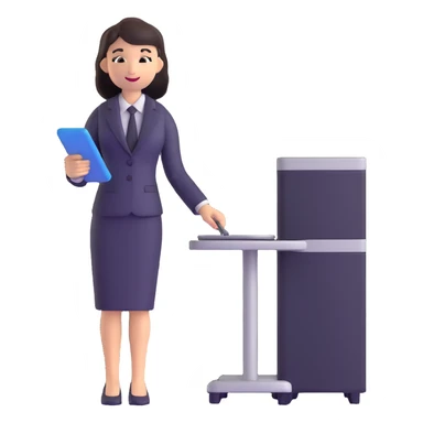 professional IT technician working with server sticker