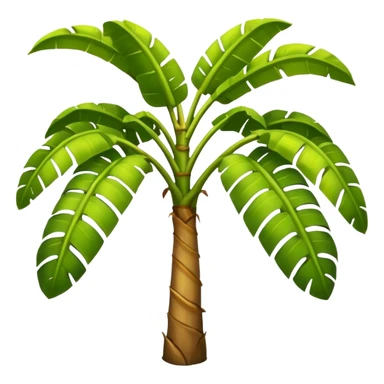 Banana tree, negative:banana. sticker