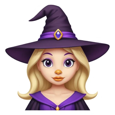 Daisy Duck as a glamorous witch  sticker