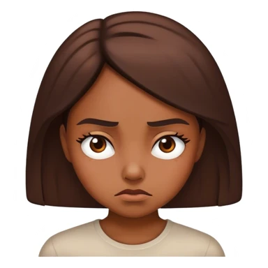 Girl looking annoyed  sticker