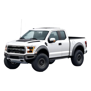 Ford f150 Raptor - Ford (Model Year: 2024) (Iconic colour: White) sticker