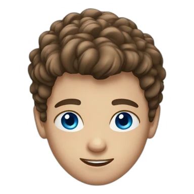 Young men with blue eyes and brun hair sticker