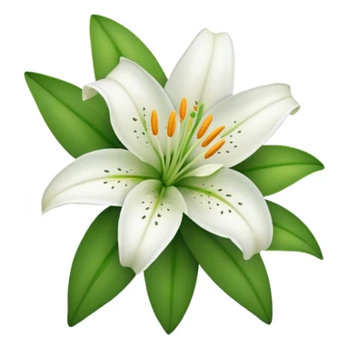 a lily flower sticker
