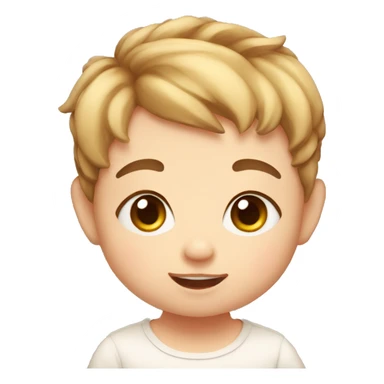 cute baby with chubby cheeks sticker