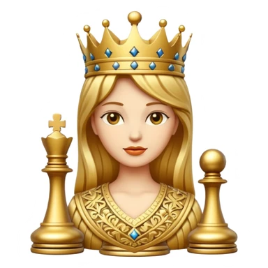 Chess queen sticker
