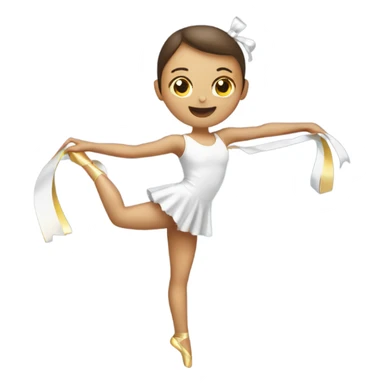 Rhythmic gymnastics with ribbon  sticker