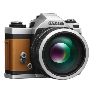 film camera with opened back sticker