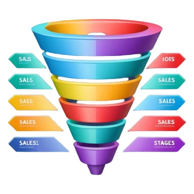 sales funnel sticker