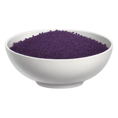 a bowl of  korean purple rice sticker