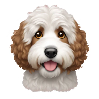 Bernedoodle with no white fur  sticker