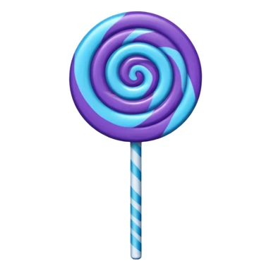 lolipop roxo e azul sticker