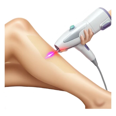 laser hair removal treatment on legs  sticker