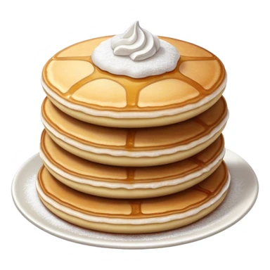 Poffertjes Cinematic Realistic Poffertjes Dessert Emoji, depicted as small, fluffy Dutch pancakes dusted with powdered sugar, rendered with lifelike textures and warm, inviting lighting. sticker