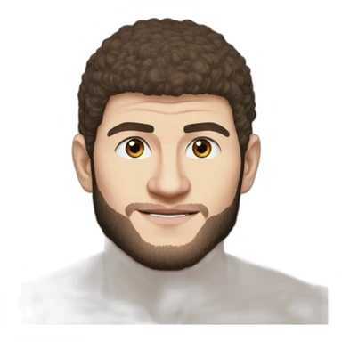 Khabib nurmagomedov qui pointe son doigt vers le ciel sticker