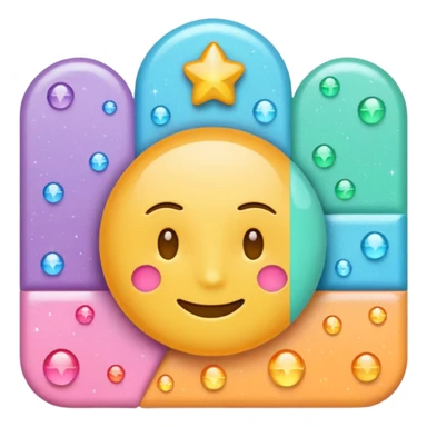 Emoji of structured plan roadmap with sparkles, wellness program, clean flat emoji, pastel colors sticker