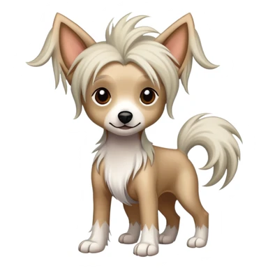 Chinese crested dog sticker