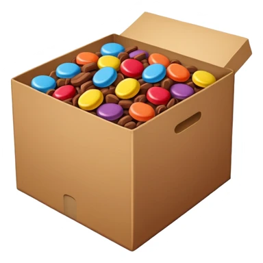 box of chocolate cereal sticker