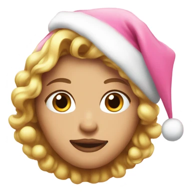 Pink girlie Christmas sticker