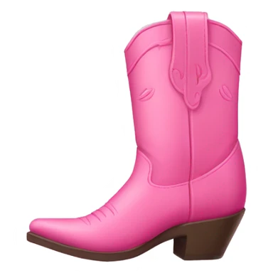 Coquette pink cowboy boot sticker