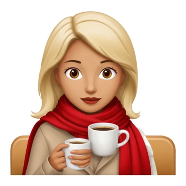woman drinking coffee in a cafe sticker