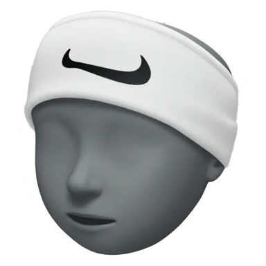 White Nike headband sticker