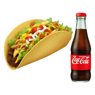 Tacos with Coke sticker