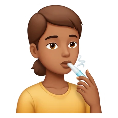 inhaling deeply sticker