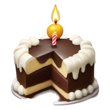 Birthay candle on chocopie sticker