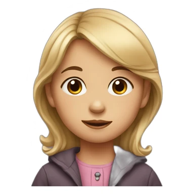 little orphin girl sticker