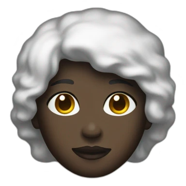 Ebony with white foam sticker