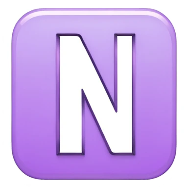 Netflix aesthetic "N" logo in pastel purple with illuminated outline sticker