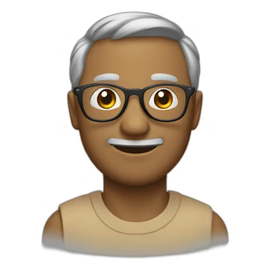 Un homme avec des lunettes moches sticker