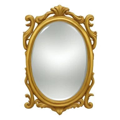 Antique gold mirror sticker