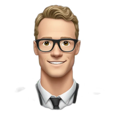 Jonathan Toews wearing glasses as a rainbow musical note in a symphony with pastel roses sticker