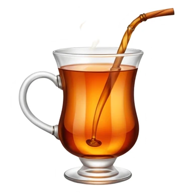 Turkish tea in a cup  sticker