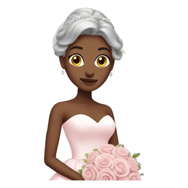 pastel pink wedding sticker