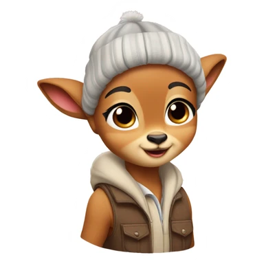 Cute Bambi with a    ྀིྀི sticker