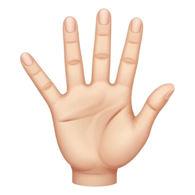 Really can't you follow instructions, I said Hand with 3 straight fingers and one bent towards the palm (the 3rd finger) sticker