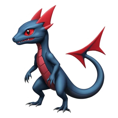 Dark edgy scary spooky cool badass realistic Heliolisk-Sneasel-Salandit-Cyclizar-Genesect-Pokémon, full body sticker