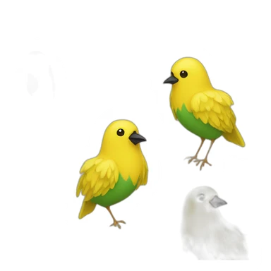 yellow bird brazilian shirt sticker