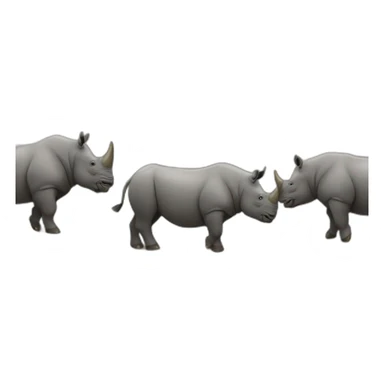 Rhinos stampede sticker