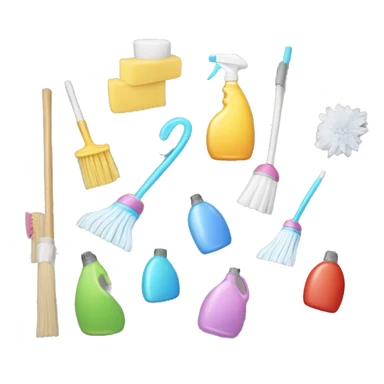 aesthetic cleaning supplies sticker